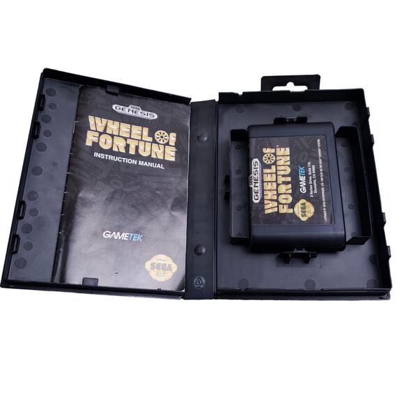 Wheel of Fortune Sega Genesis 1992 Complete in Box CIB Vintage Tested EUC - Picture 3 of 4